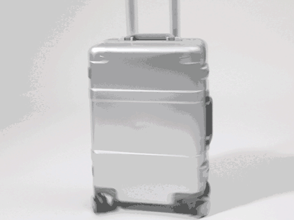 Smart Metal Suitcase Silver безшумні коліщатки